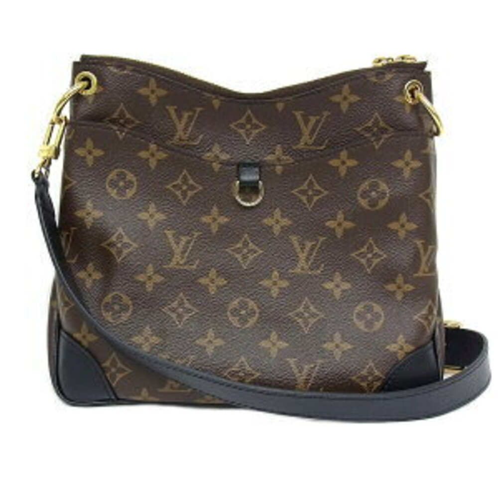 Louis Vuitton Leather Odeon NM Noir Black Shoulder Bag